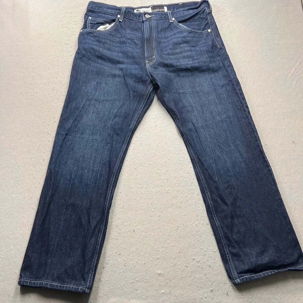 Levis SilverTab Straight Leg Jeans Mens 38x30 Dark Wash Blue Denim 1326